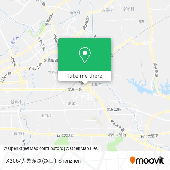 X206/人民东路(路口) map