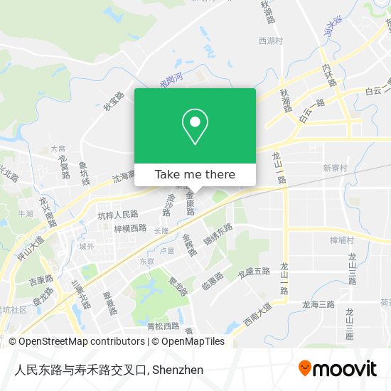 人民东路与寿禾路交叉口 map
