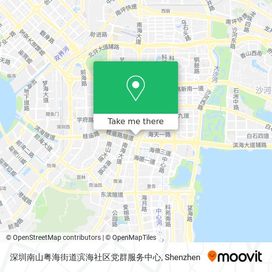 深圳南山粤海街道滨海社区党群服务中心 map