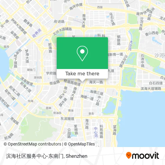 滨海社区服务中心-东南门 map