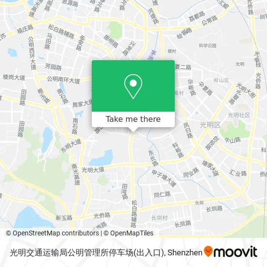 光明交通运输局公明管理所停车场(出入口) map