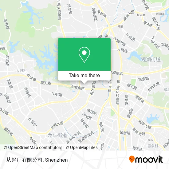 从起厂有限公司 map