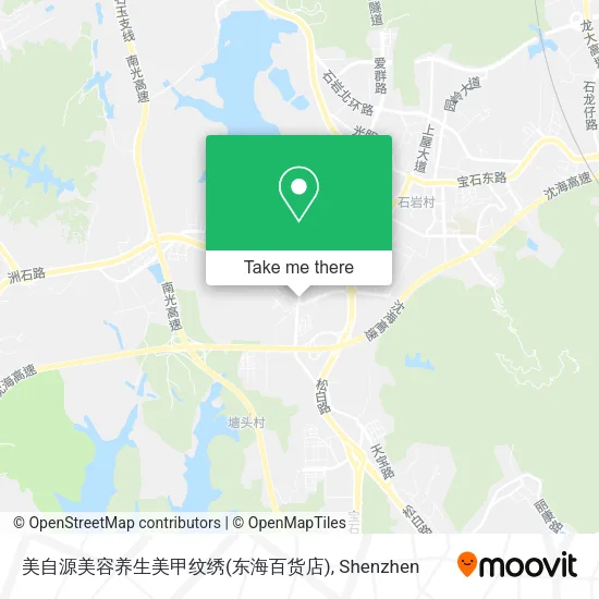 美自源美容养生美甲纹绣(东海百货店) map