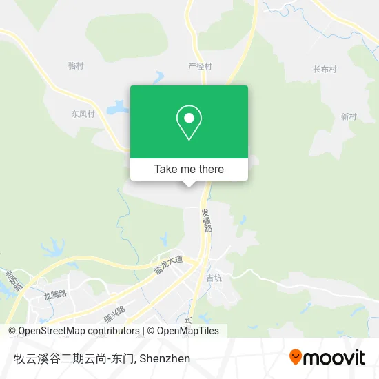 牧云溪谷二期云尚-东门 map