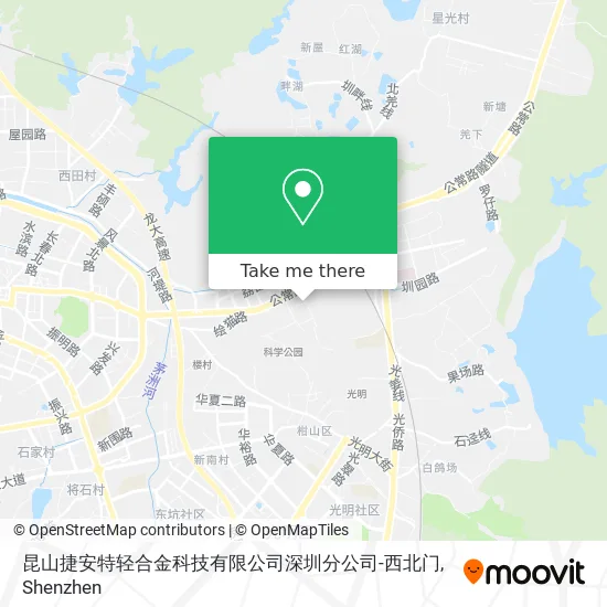 昆山捷安特轻合金科技有限公司深圳分公司-西北门 map