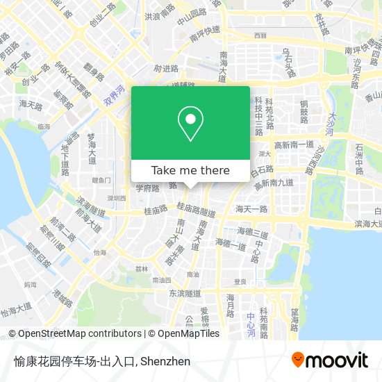 愉康花园停车场-出入口 map