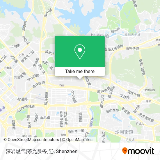 深岩燃气(茶光服务点) map