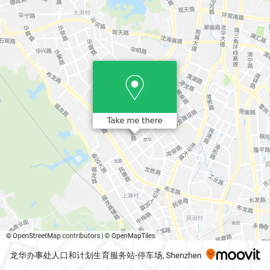 龙华办事处人口和计划生育服务站-停车场 map