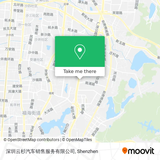 深圳云杉汽车销售服务有限公司 map