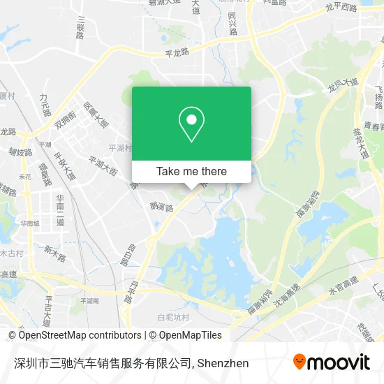 深圳市三驰汽车销售服务有限公司 map
