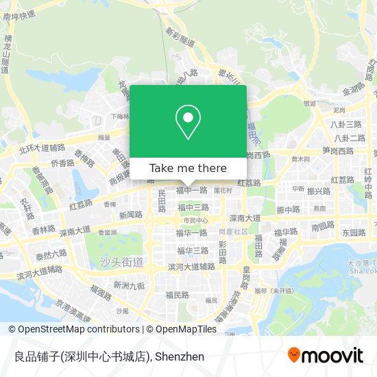 良品铺子(深圳中心书城店) map