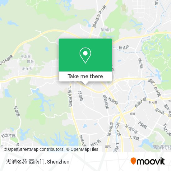 湖润名苑-西南门 map