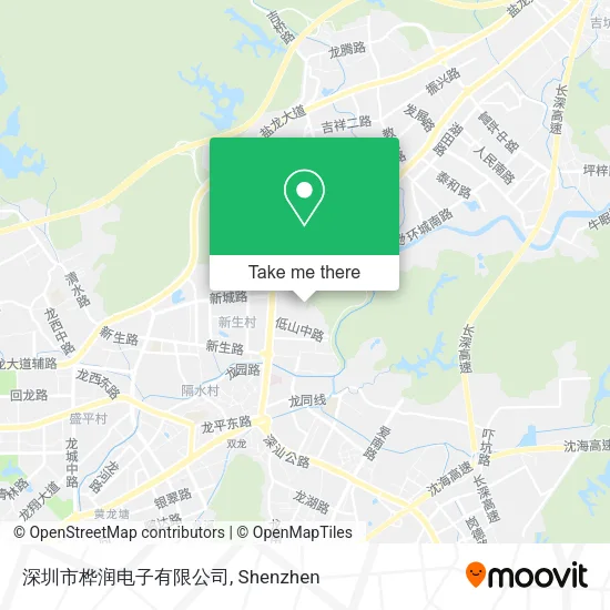 深圳市桦润电子有限公司 map