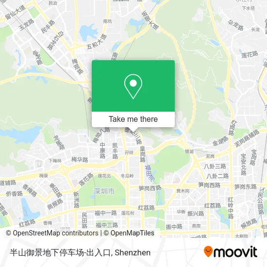 半山御景地下停车场-出入口 map