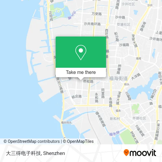 大三得电子科技 map