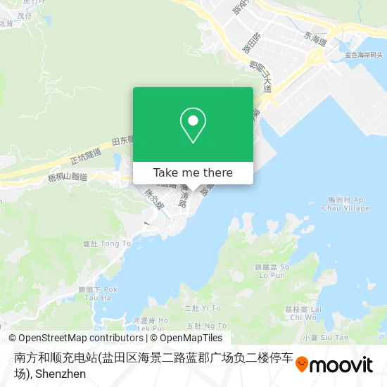 南方和顺充电站(盐田区海景二路蓝郡广场负二楼停车场) map