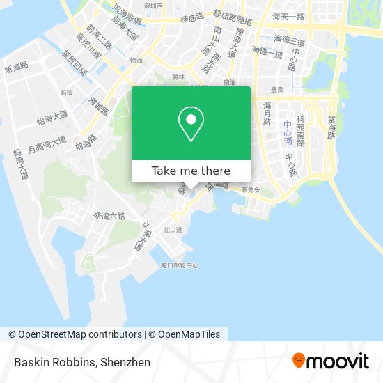 Baskin Robbins map