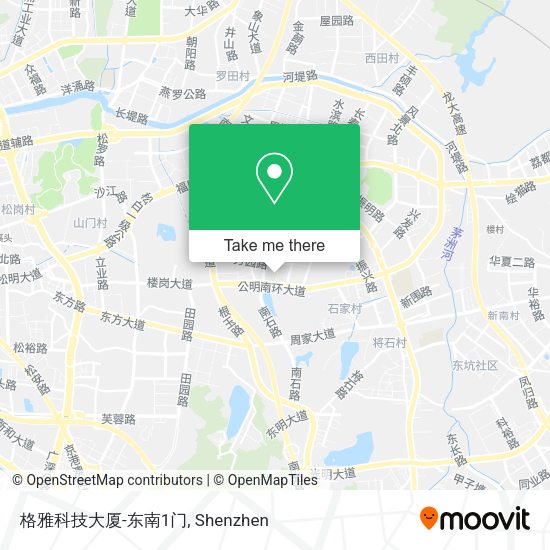 格雅科技大厦-东南1门 map