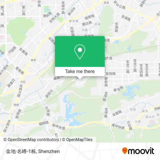 金地·名峰-1栋 map