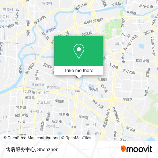 售后服务中心 map