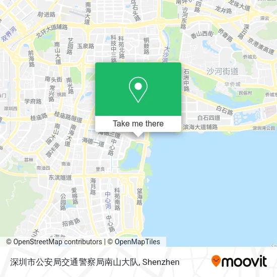 深圳市公安局交通警察局南山大队 map