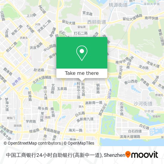 中国工商银行24小时自助银行(高新中一道) map
