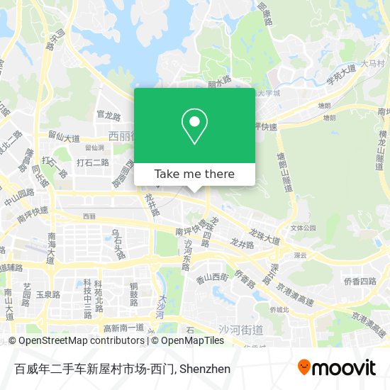 百威年二手车新屋村市场-西门 map
