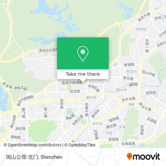 阅山公馆-北门 map