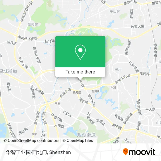 华智工业园-西北门 map