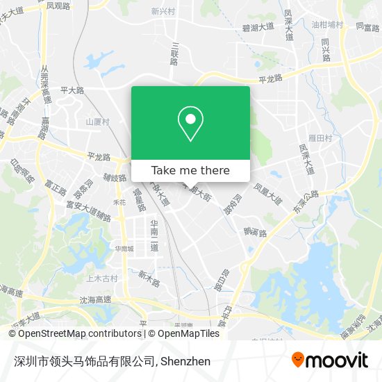 深圳市领头马饰品有限公司 map