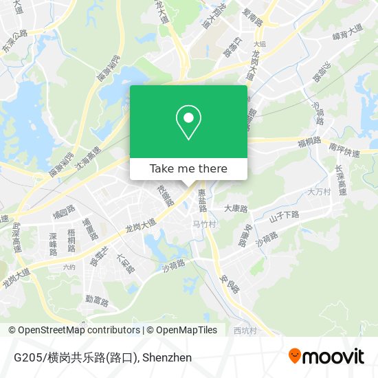 G205/横岗共乐路(路口) map