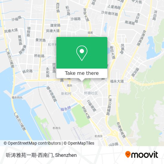 听涛雅苑一期-西南门 map