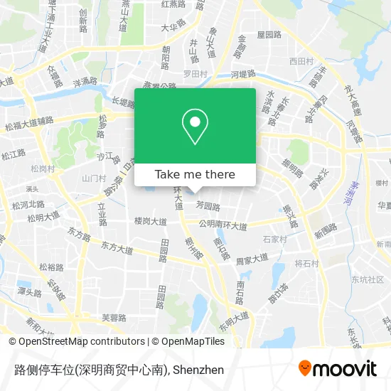 路侧停车位(深明商贸中心南) map