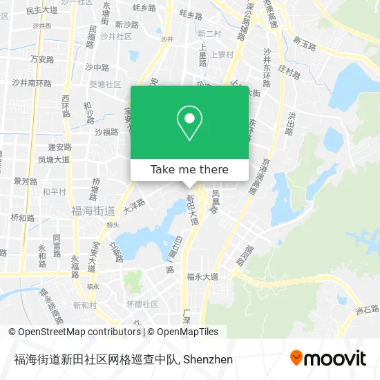 福海街道新田社区网格巡查中队 map