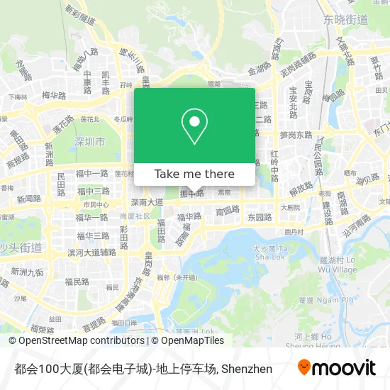 都会100大厦(都会电子城)-地上停车场 map