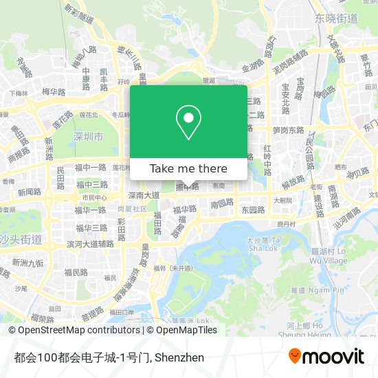 都会100都会电子城-1号门 map