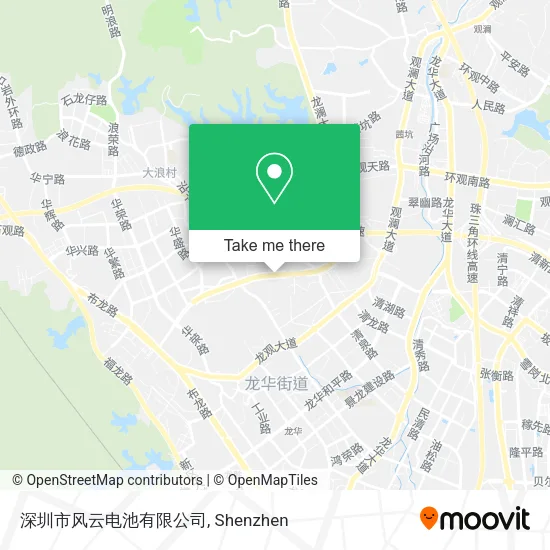 深圳市风云电池有限公司 map