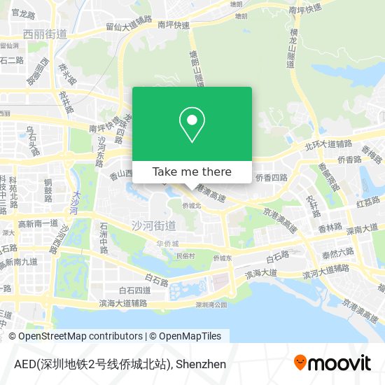 AED(深圳地铁2号线侨城北站) map