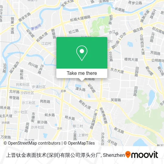 上晋钛金表面技术(深圳)有限公司潭头分厂 map