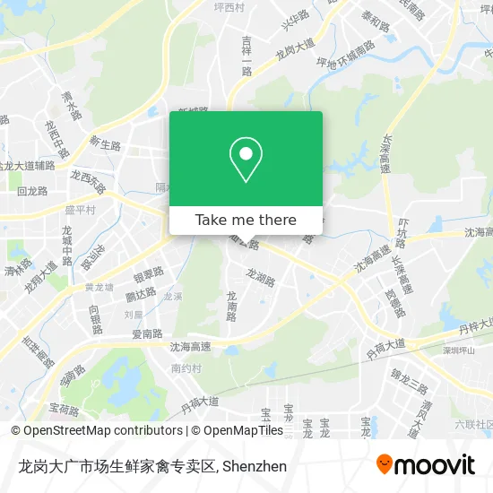 龙岗大广市场生鲜家禽专卖区 map