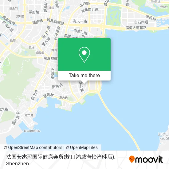 法国安杰玛国际健康会所(蛇口鸿威海怡湾畔店) map