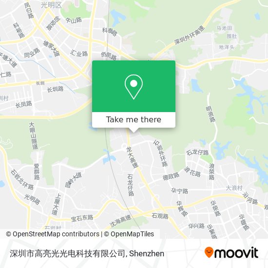 深圳市高亮光光电科技有限公司 map