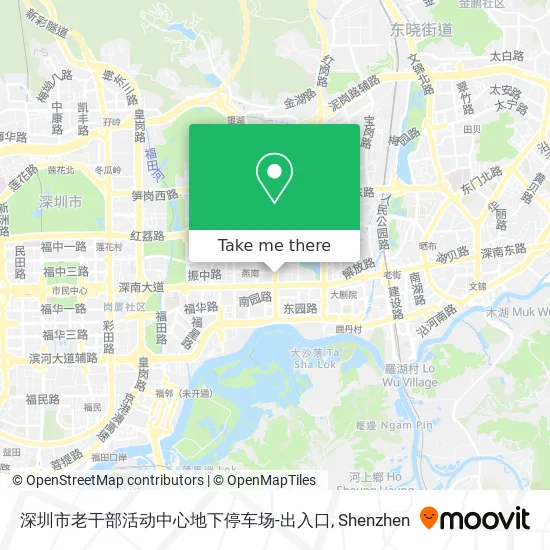 深圳市老干部活动中心地下停车场-出入口 map