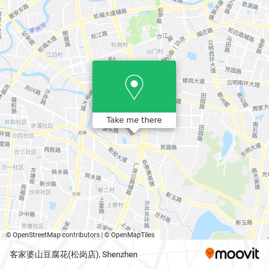 客家婆山豆腐花(松岗店) map