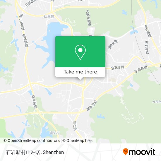 石岩新村山冲居 map