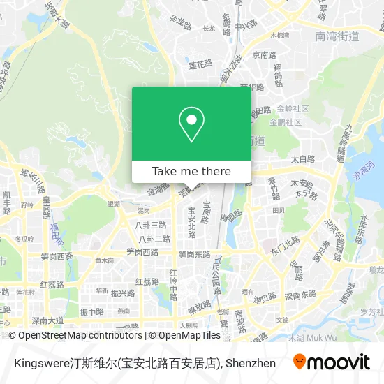 Kingswere汀斯维尔(宝安北路百安居店) map