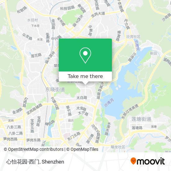 心怡花园-西门 map