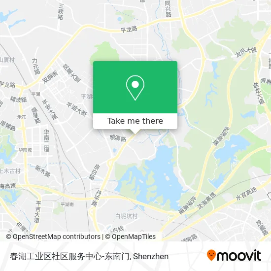 春湖工业区社区服务中心-东南门 map