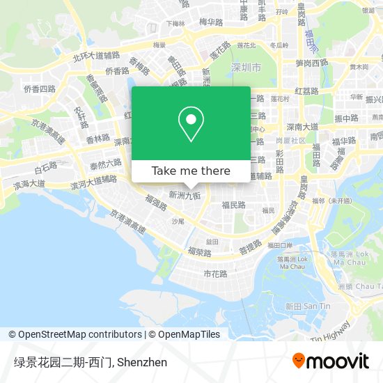 绿景花园二期-西门 map
