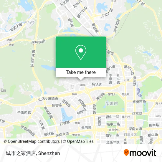 城市之家酒店 map